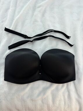 Victoria's Secret Black Strapless Bra with Removable Straps